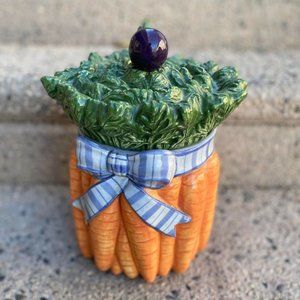 Vintage Fitz and Floyd Carrot Canister